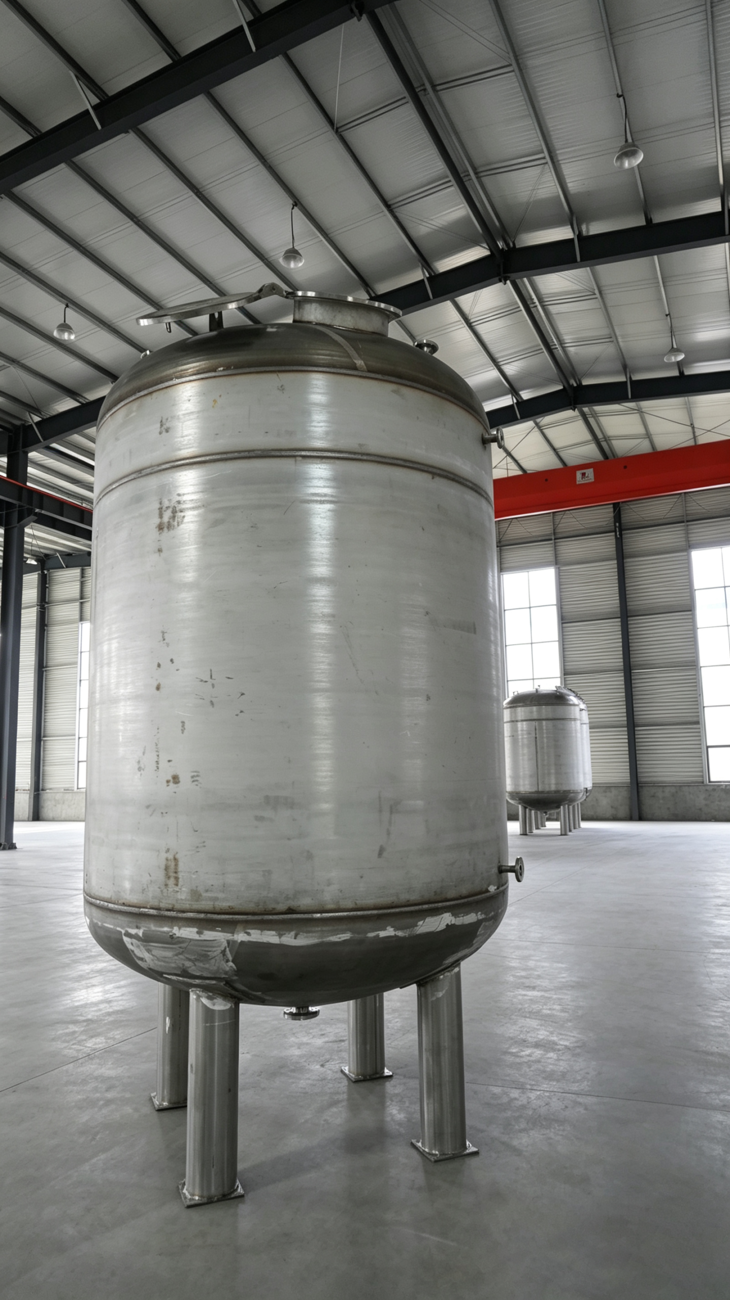Stainless steel storage tank in SS304 / SS316L / duplex — hygienic, high temp & pressure. For water, food, pharma and mild chemicals.