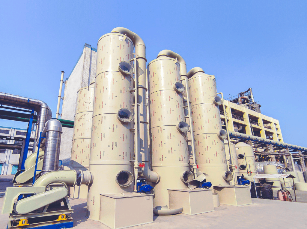 industrial odor control equipment for exhaust gas treatment